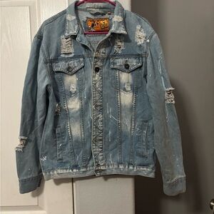 Distressed Denim Jacket